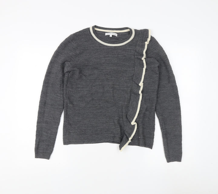 Second Female Grey Wool Pullover Jumper L Women's
