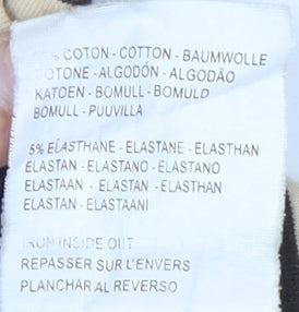 Rip Curl Women's Brown Striped Polo Shirt L