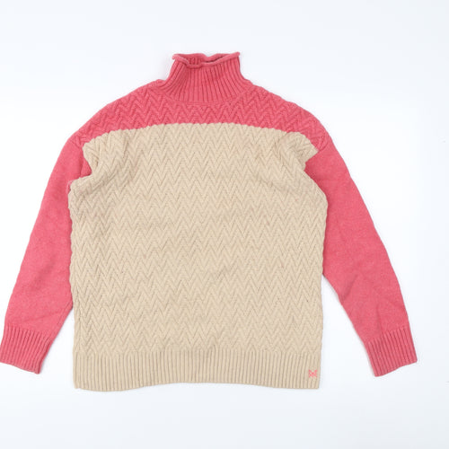 Crew Clothing Women's Multicoloured Cable-Knit Jumper