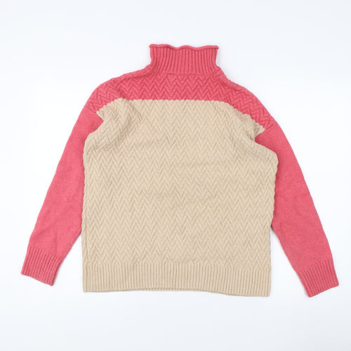 Crew Clothing Women's Multicoloured Cable-Knit Jumper