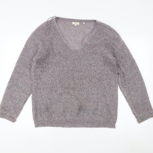 Fat Face Women's Purple Pullover Jumper, Size 12