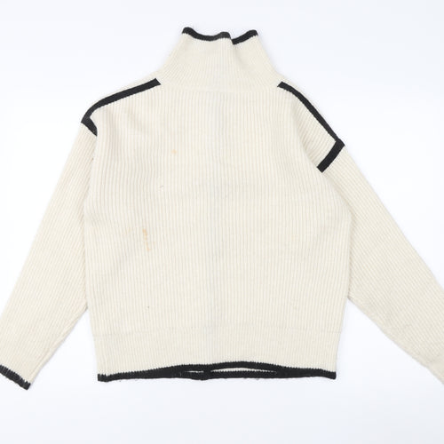Mint Velvet Women's Ivory Cardigan S - High Neck, Button