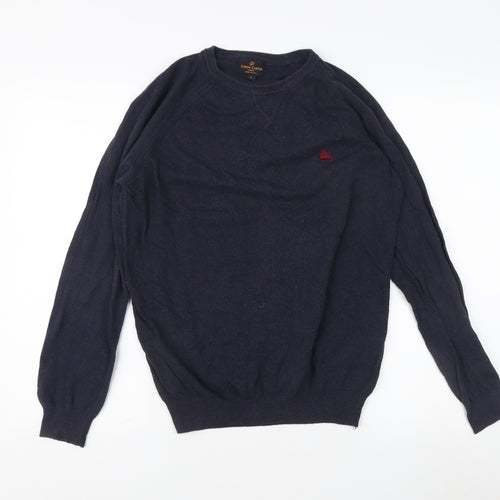 Simon Carter Men's Blue Pullover Jumper, Size S, Crew Neck