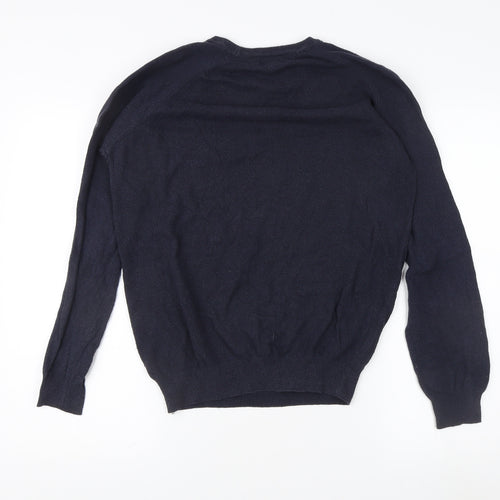 Simon Carter Men's Blue Pullover Jumper, Size S, Crew Neck