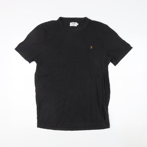 Farah Men's Black Organic Cotton T-Shirt L