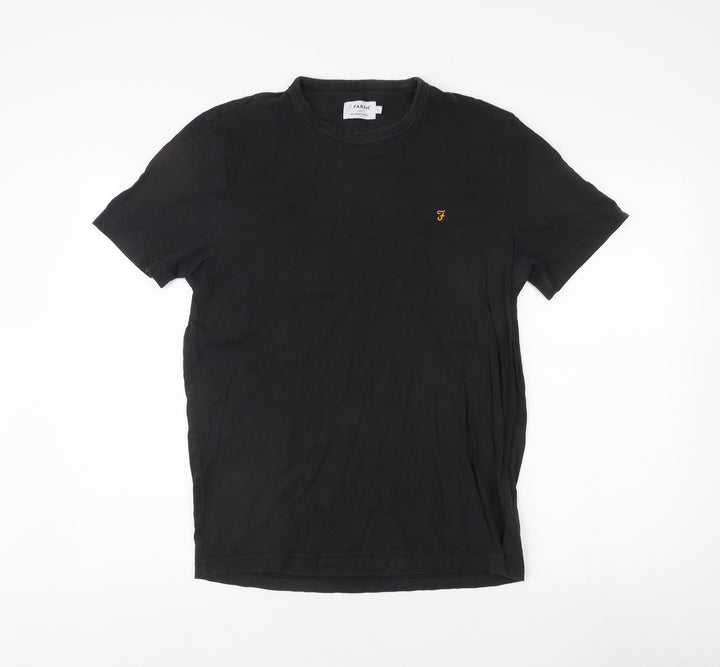 Farah Men's Black Organic Cotton T-Shirt L