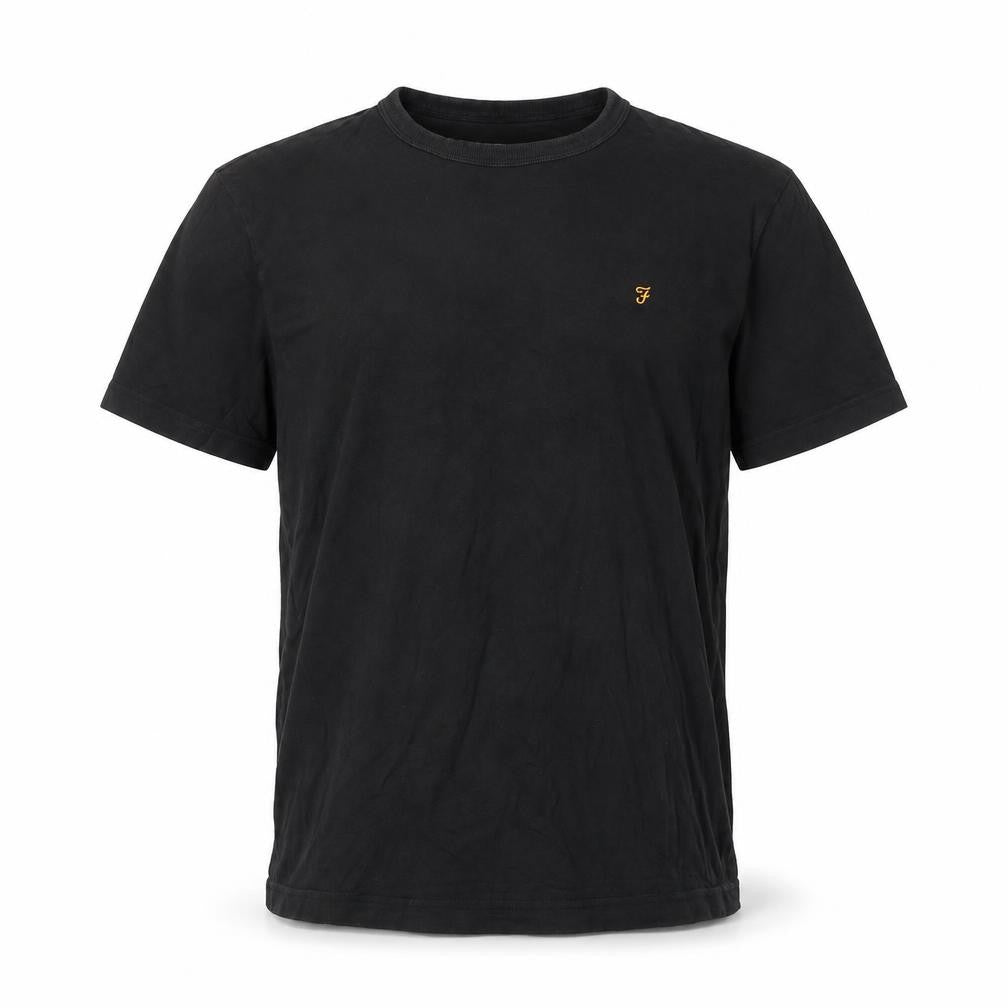 Farah Men's Black Organic Cotton T-Shirt L