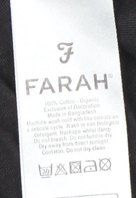 Farah Men's Black Organic Cotton T-Shirt L