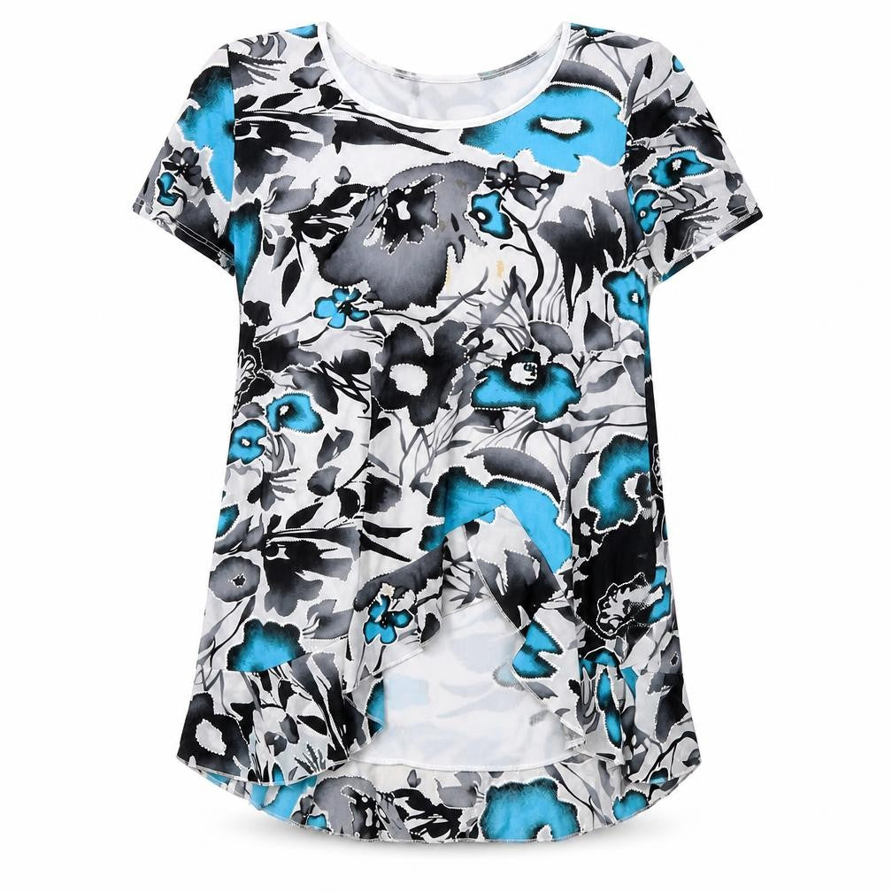 Saloos Women's Multicoloured Floral T-Shirt Size 12