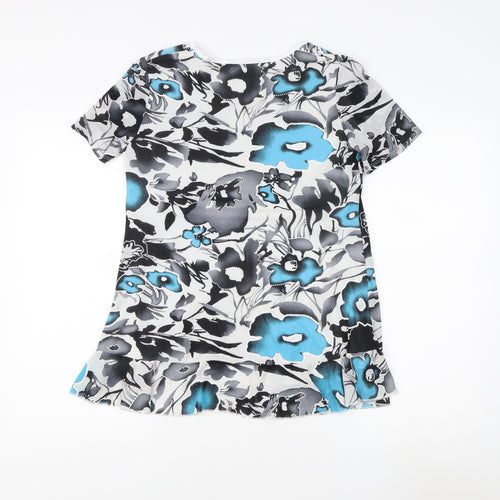 Saloos Women's Multicoloured Floral T-Shirt Size 12