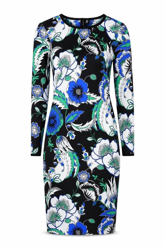 Marks and Spencer Women's Black Floral Bodycon Dress Size 8