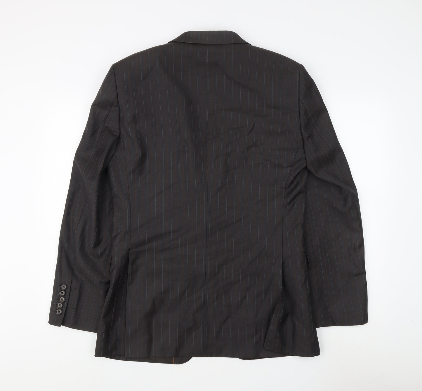 Next Men's Grey Wool Blazer 38R Single-Breasted