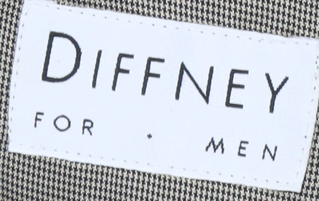 Diffney Men's Brown Striped Wool Blazer, Formal 40