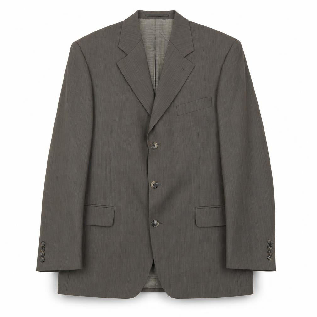 Front view of Marks & Spencer Men's Grey Blazer 44 Regular Fit