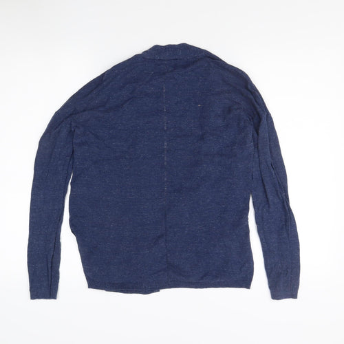 Fat Face Women's Blue Open Front Cardigan UK Size 10 Cotton