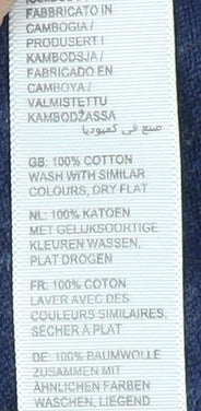 Fat Face Women's Blue Open Front Cardigan UK Size 10 Cotton