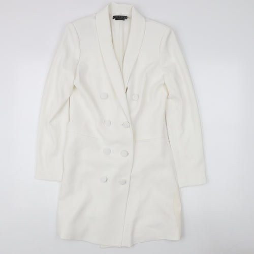 Alice + Olivia Women's White Tuxedo Suit Jacket Size 6