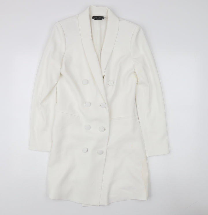 Alice + Olivia Women's White Tuxedo Suit Jacket Size 6