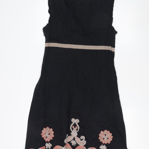 Rocha John Rocha Black Floral Embroidered Dress 16