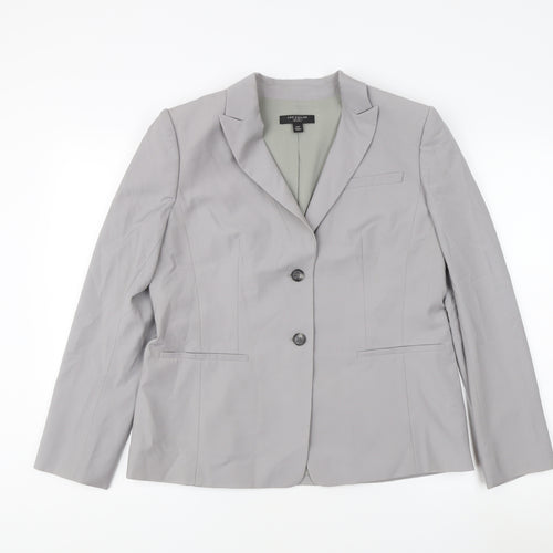 Ann Taylor Women's Grey Blazer Size 12P Petite