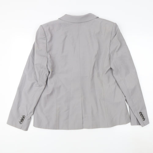 Ann Taylor Women's Grey Blazer Size 12P Petite