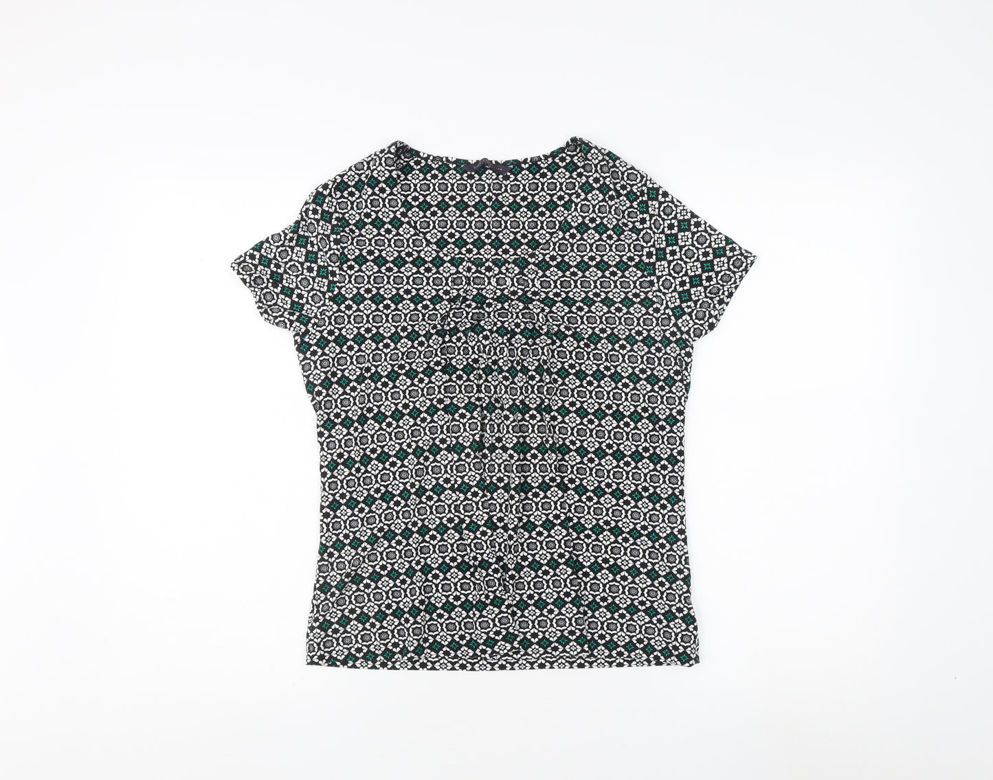 Marks and Spencer Women’s Black Geometric Top Size 12