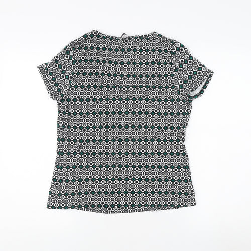 Marks and Spencer Women’s Black Geometric Top Size 12