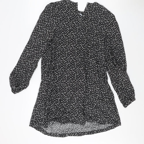 ONLY Women's Black Floral Blouse, Size S, Elegant Casual