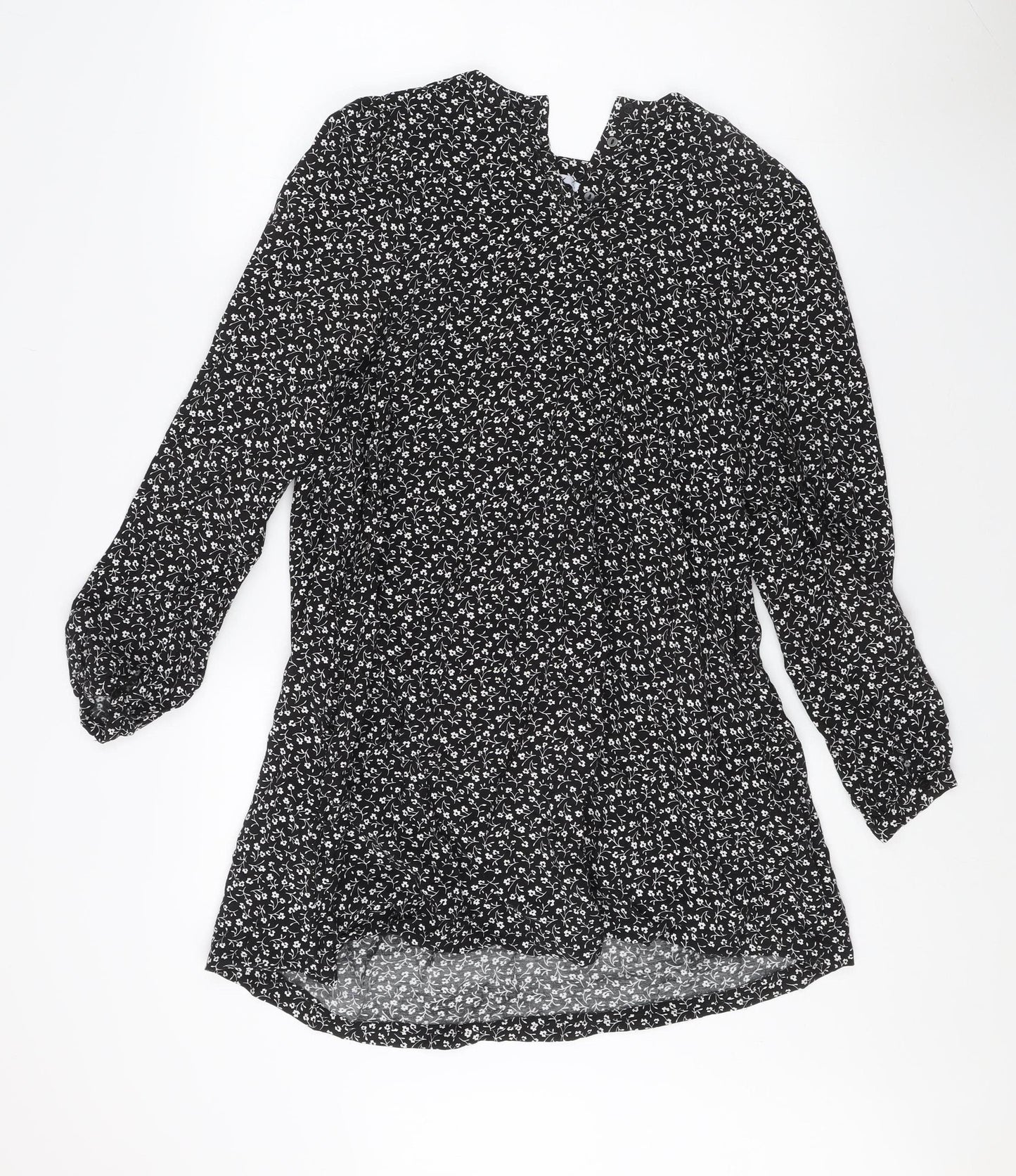 ONLY Women's Black Floral Blouse, Size S, Elegant Casual