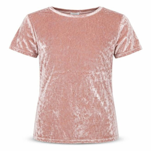 Next Girls Pink Velvet T-Shirt, 11 Years, Casual Short Sleeve
