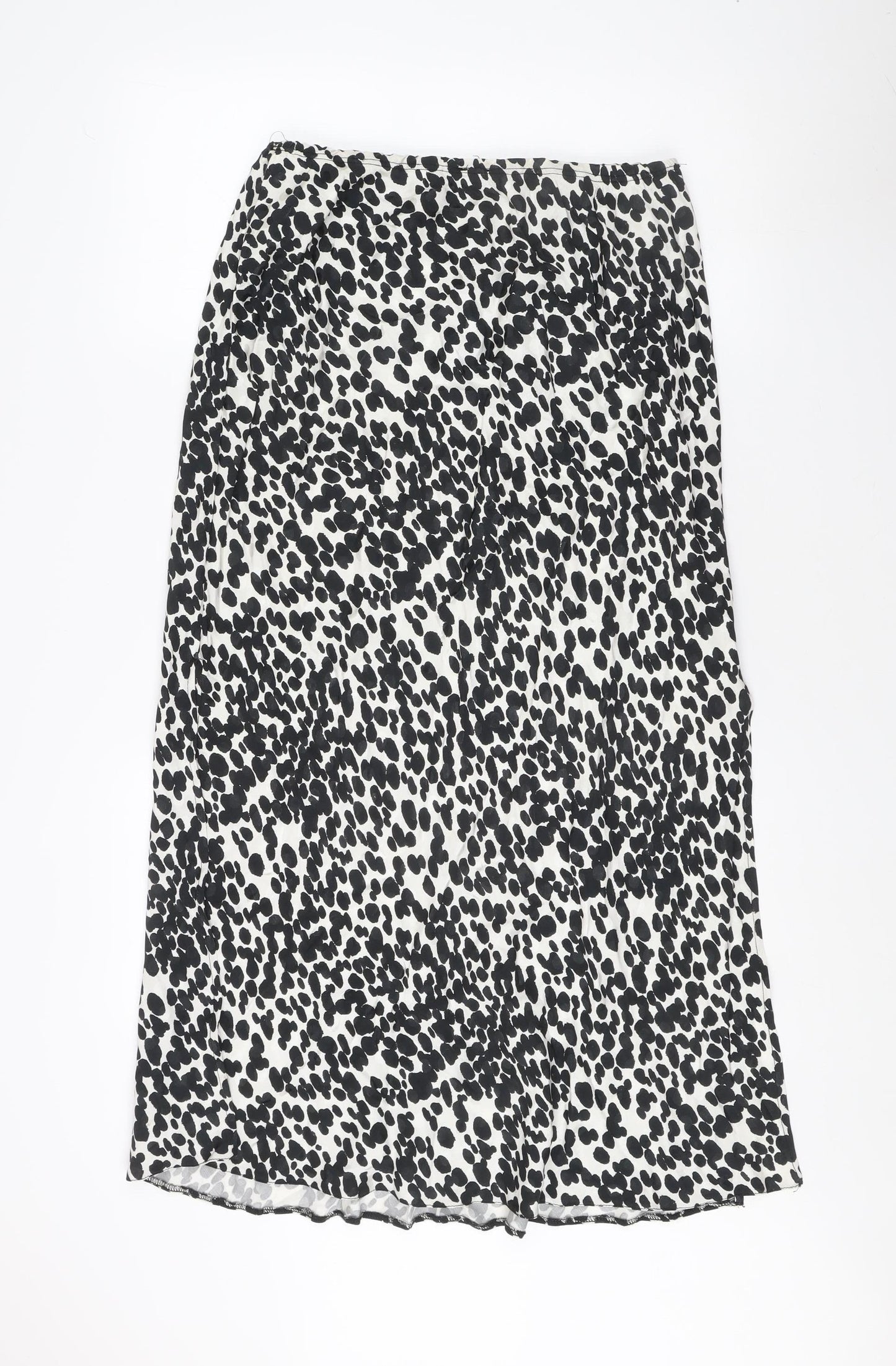 River Island Women's Black Animal Print Pencil Skirt Size 16