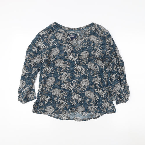 Maine New England Multicoloured Floral Blouse - Size 12