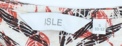 Isle Women's Multicoloured Floral T-Shirt - Size 10