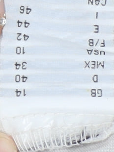 Malvin Women's Beige Crochet Blouse Size 14