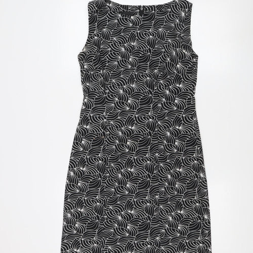 AB Studio Black Sheath Dress for Women Size 10