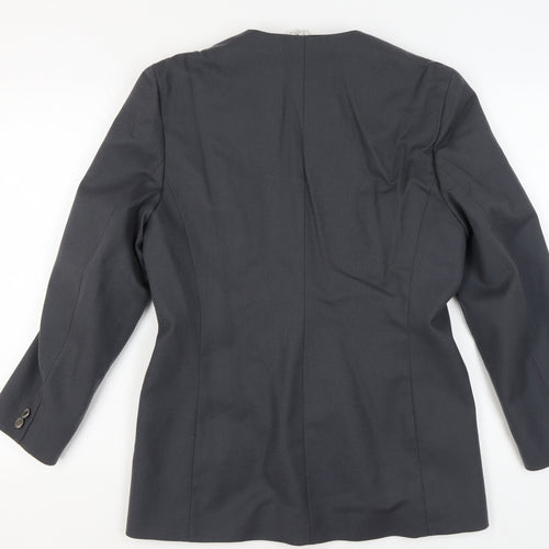 Alexon Black Wool Blazer Women Size 14 Business Casual