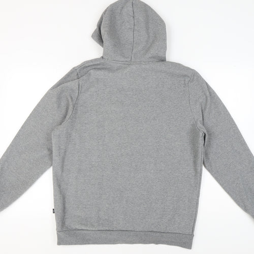 Puma Men’s Grey Hoodie L Pullover Logo