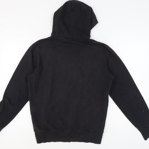 Champion Unisex Black Hoodie, M, Regular Fit, Logo