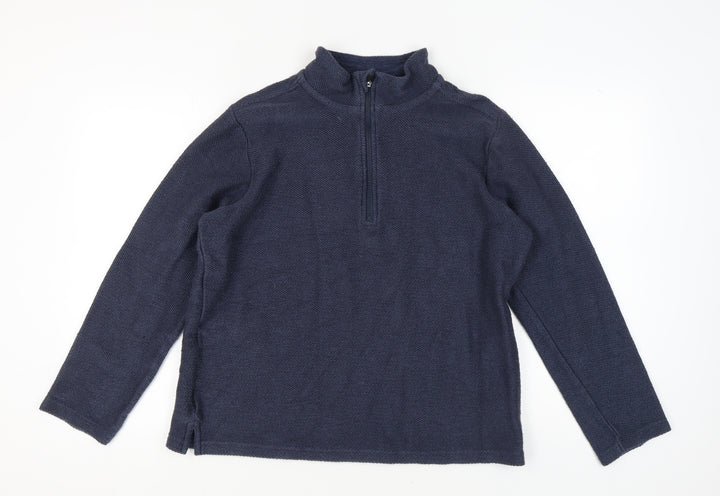 Trespass Men's Blue 1/4 Zip Sweatshirt Size M
