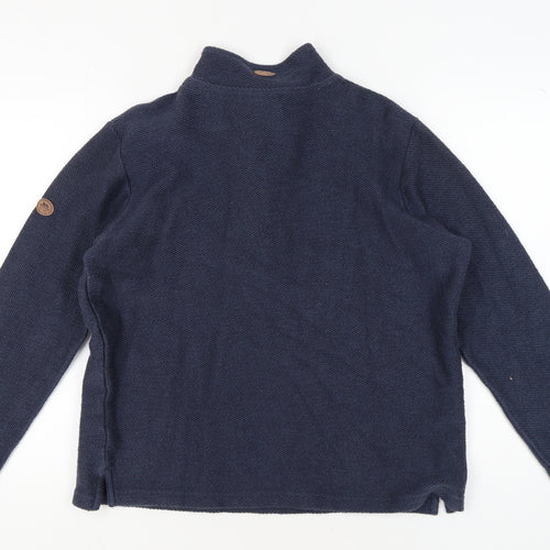 Trespass Men's Blue 1/4 Zip Sweatshirt Size M