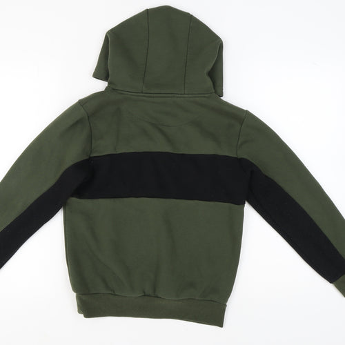 Fila Boys Green Hoodie 12-13 Years Pullover Casual