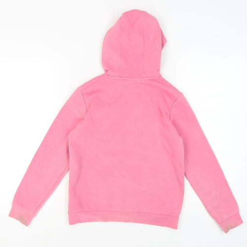 Adidas Girls Pink Hoodie Pullover 11-12 Years Logo Sports
