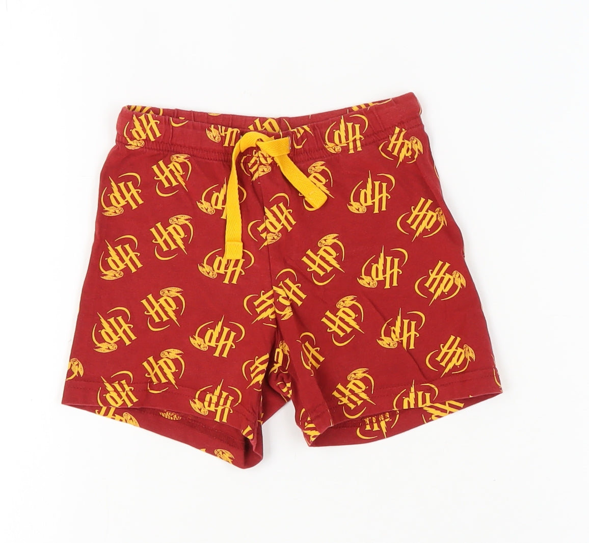 Harry Potter Boys Red Shorts 3-4 Years Elastic Waist