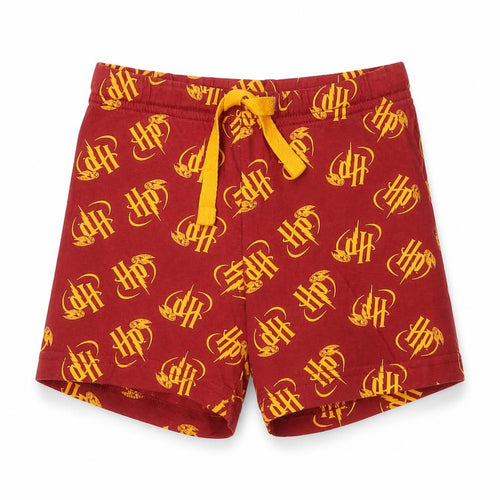 Harry Potter Boys Red Shorts 3-4 Years Elastic Waist