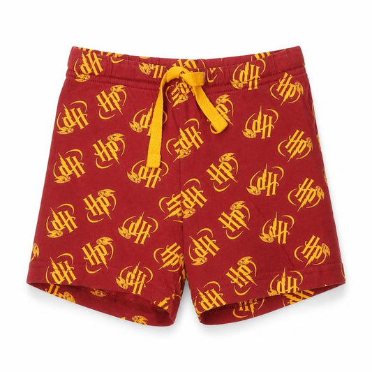 Harry Potter Boys Red Shorts 3-4 Years Elastic Waist