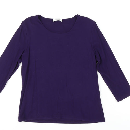 Windsmoor Women's Purple Basic T-Shirt Size S