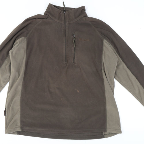 Mountain Warehouse Brown Fleece Sweatshirt, Unisex L