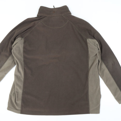 Mountain Warehouse Brown Fleece Sweatshirt, Unisex L