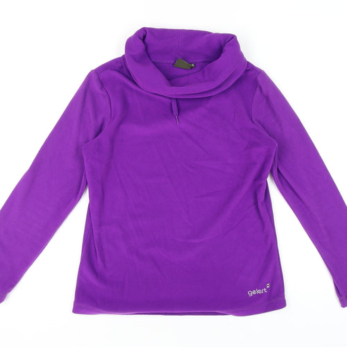 Gelert Women's Purple Cowl Neck Sweatshirt Size 8