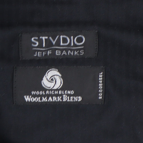 Jeff Banks Men's Grey Dress Pants 38in Waist Regular Fit